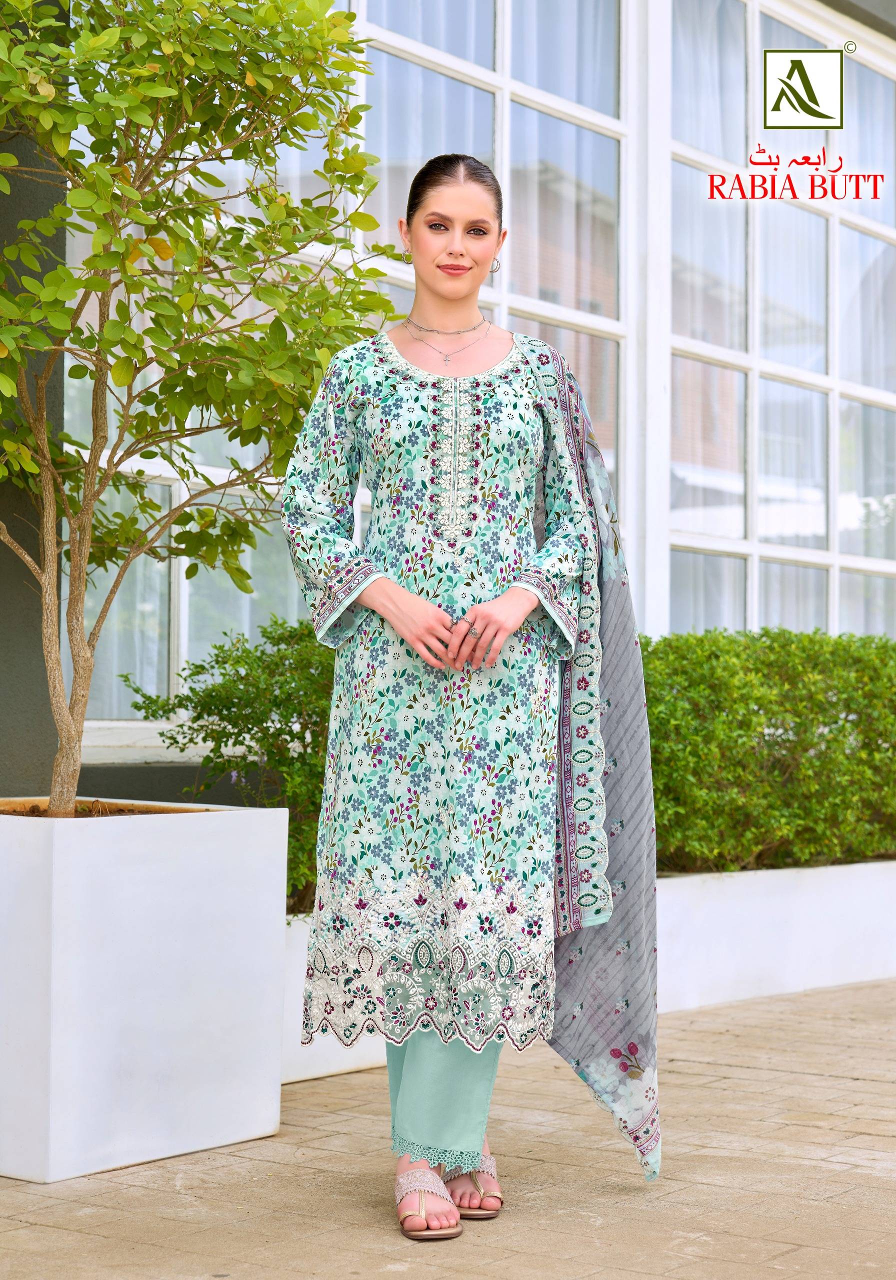 RABIA BUTT BY ALOK SUIT 01 To 08 Series Beautiful Festive Suits Stylish Colorful Fancy Casual Wear & Ethnic Wear Pure Cambric Cotton Dresses At Wholesale Price